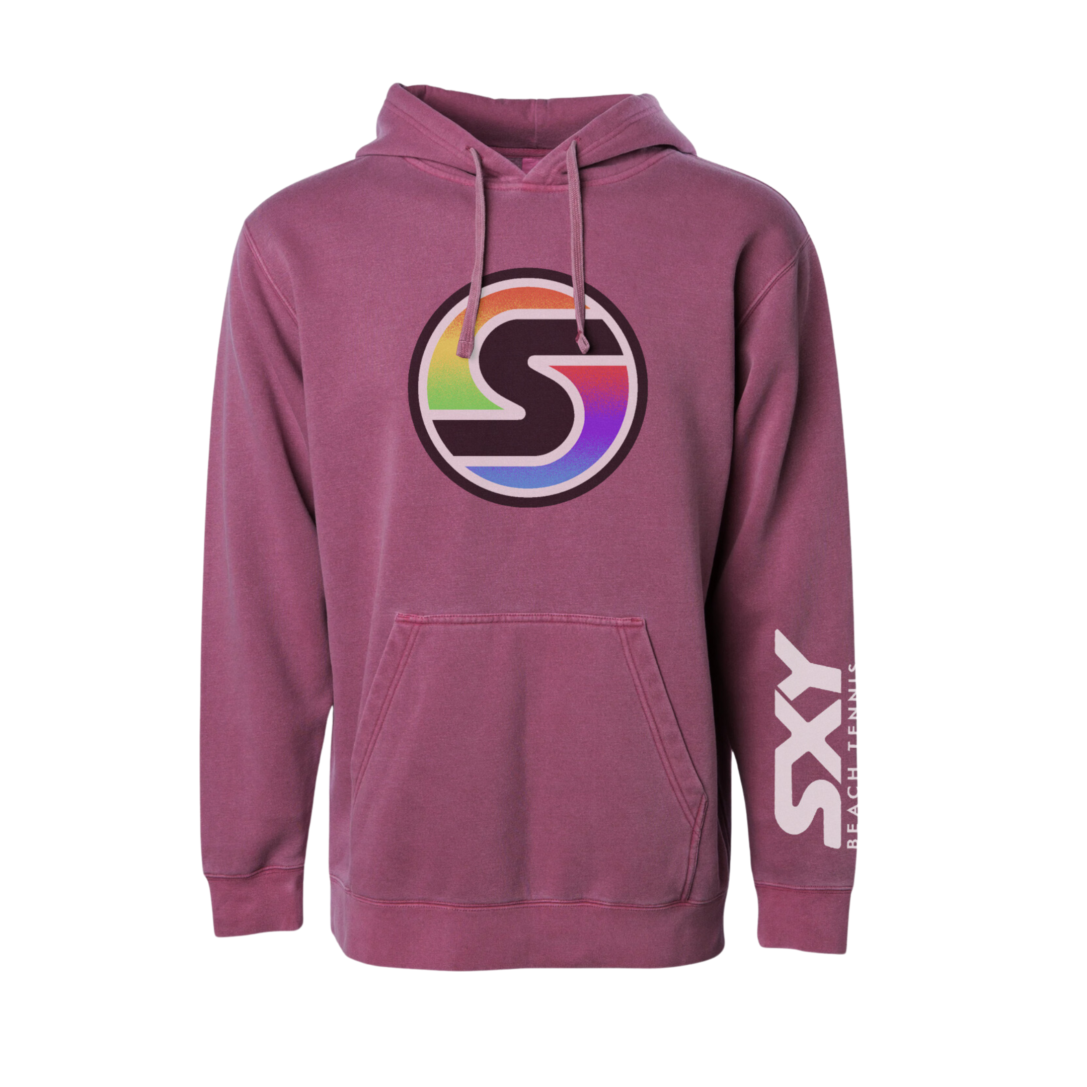 'S' Logo Pigment Dyed Hoodie