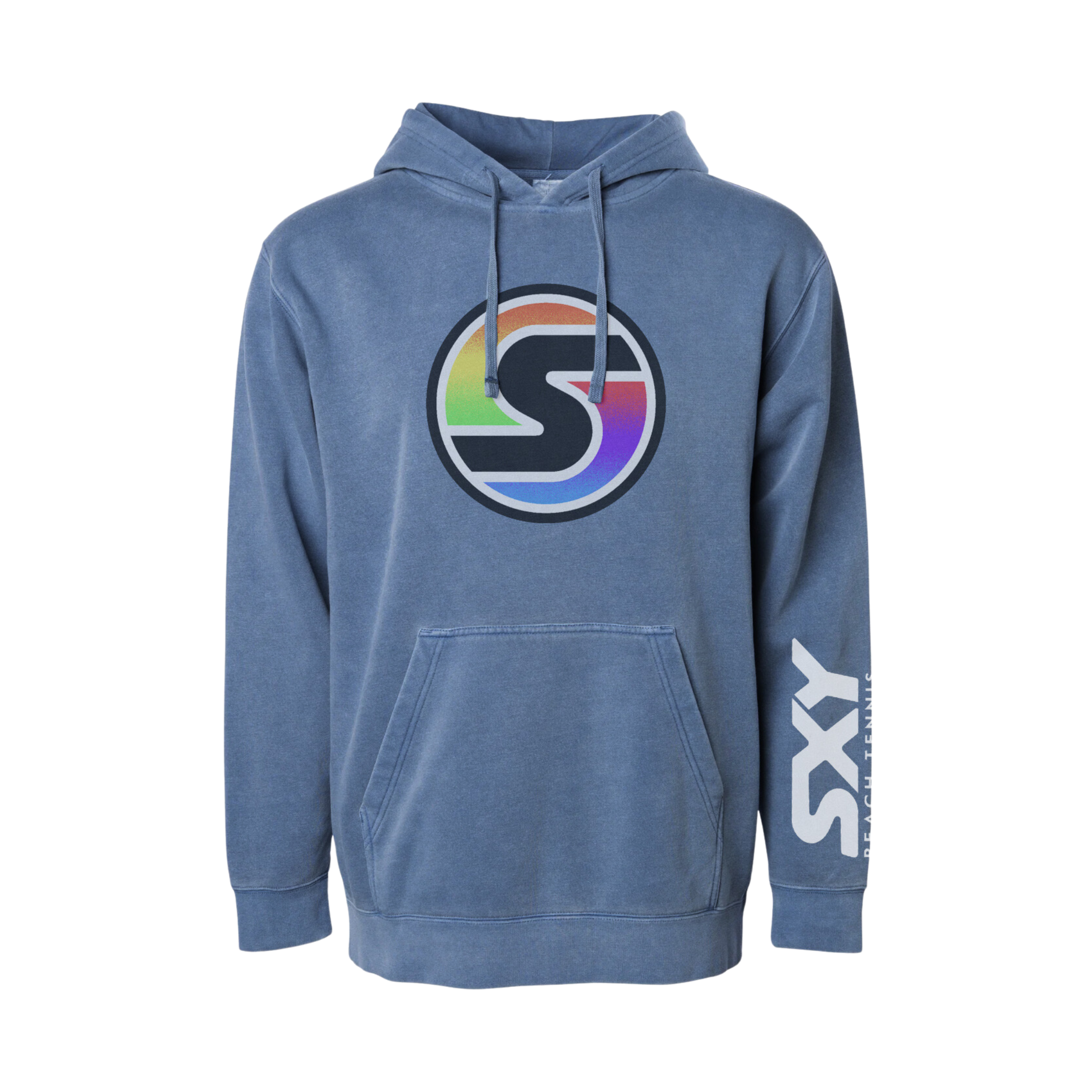 'S' Logo Pigment Dyed Hoodie