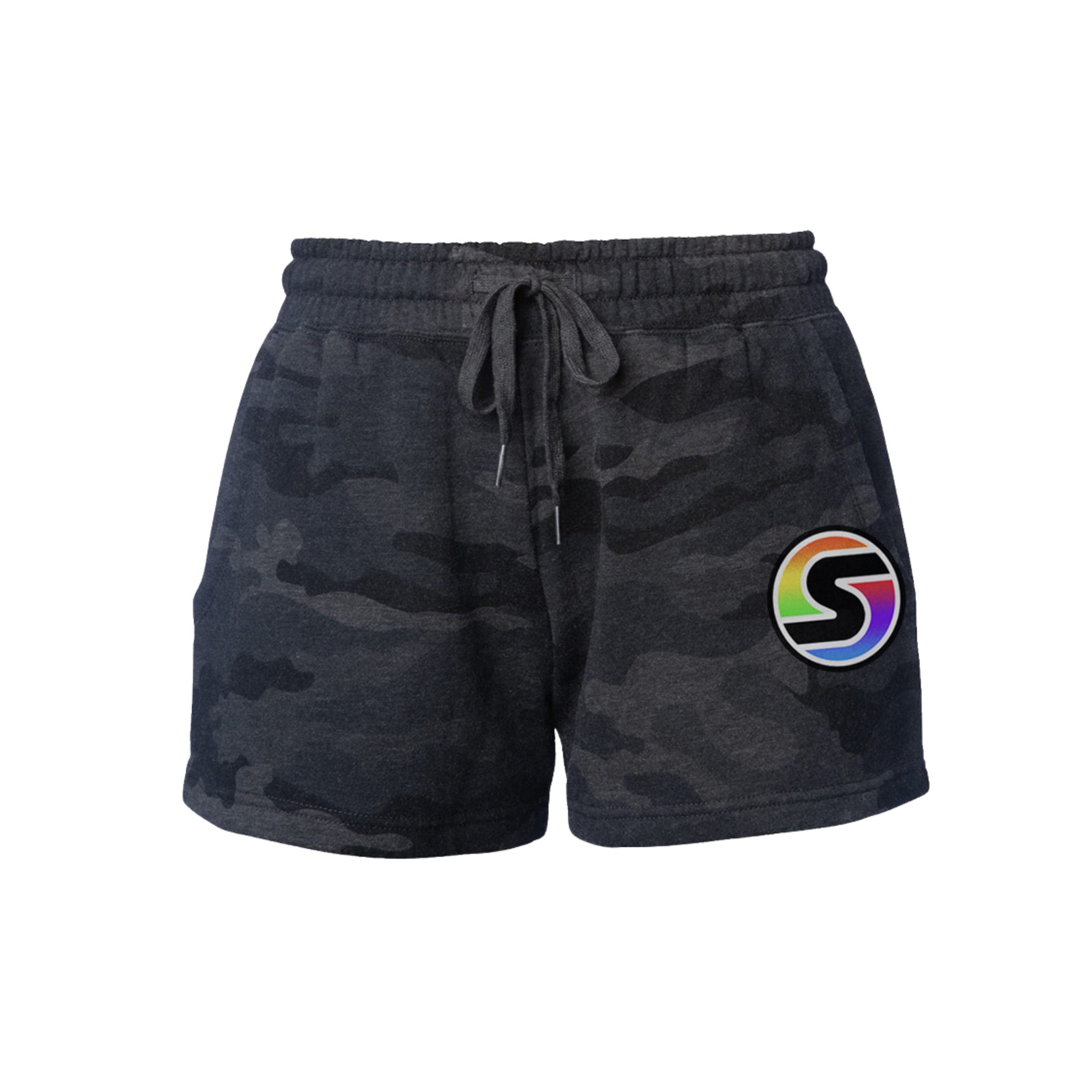 'S' Logo Wave Washed Fleece Lounge Short