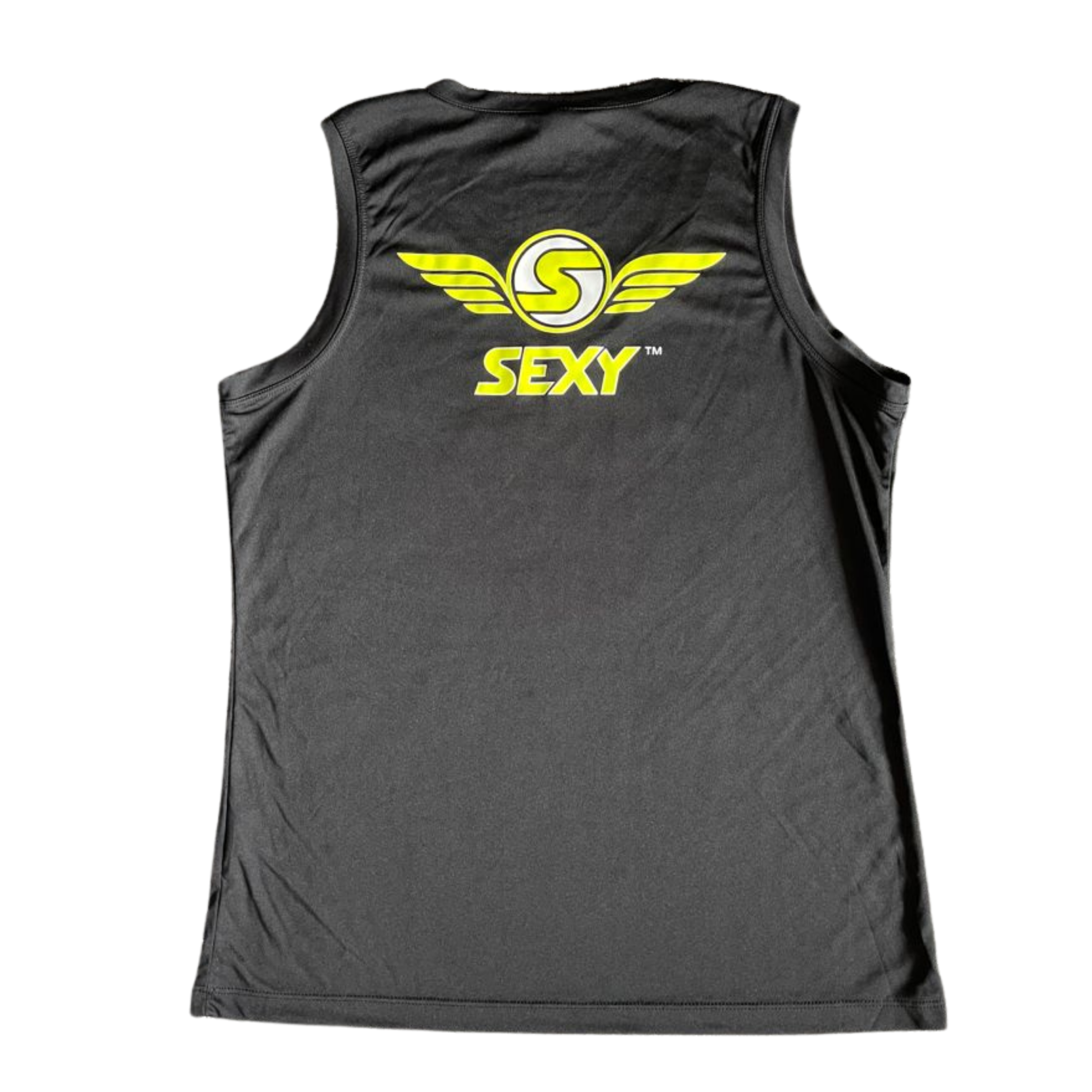 Women's SEXY Wings #Throwback Tank in White & Yellow