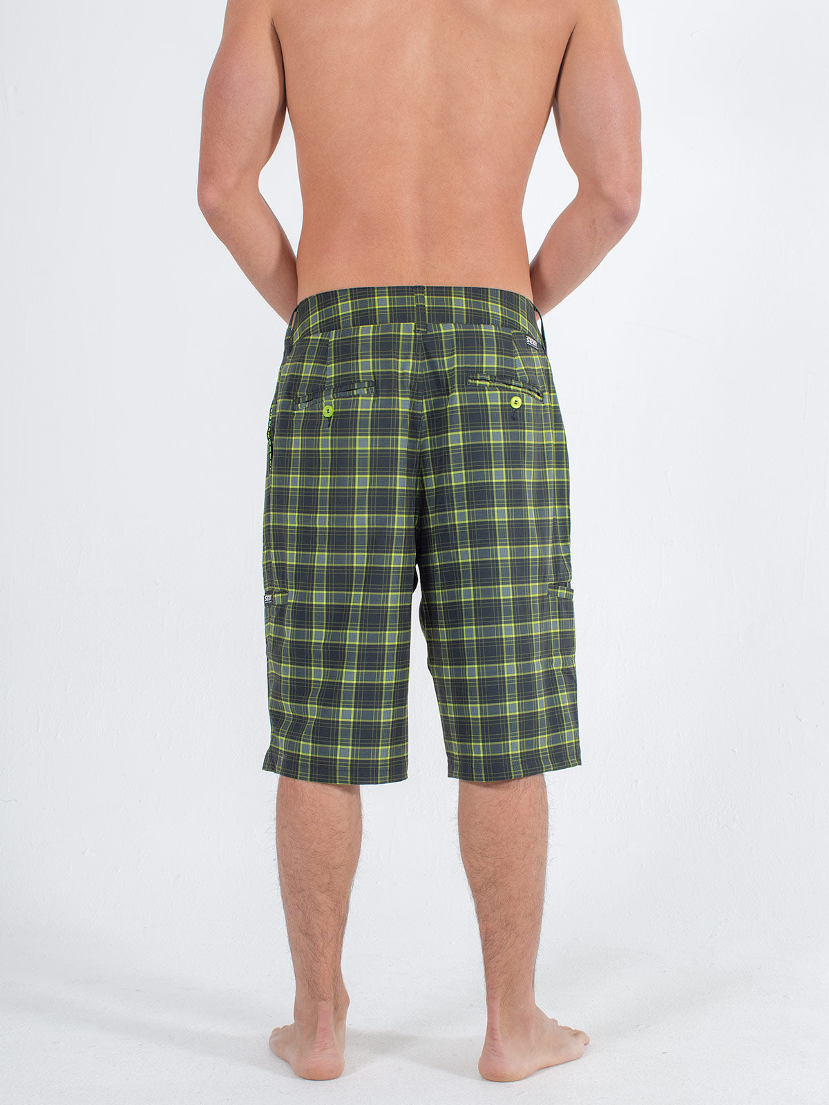 Men's Transformer Shorts in Neon Green