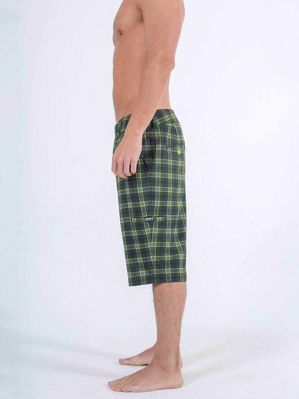 Men's Transformer Shorts in Neon Green