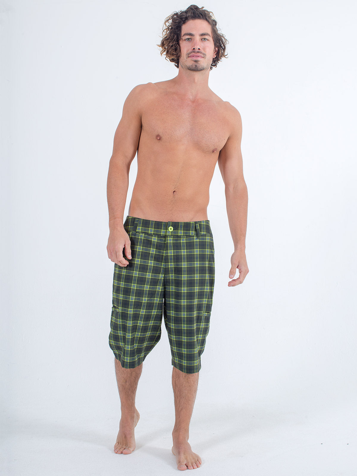 Men's Transformer Shorts in Neon Green